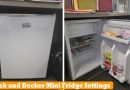 black and decker mini fridge settings