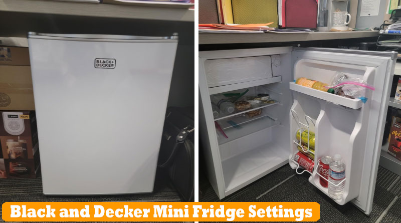 black and decker mini fridge settings