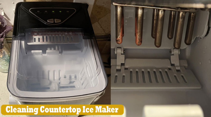 cleaning countertop ice maker